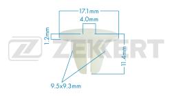 Клипса крепёжная Subaru Toyota (миним. кол-во заказа 10 шт) be-2180