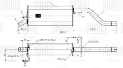 TRIALLI EMM 1016 Глушитель для автомобилей Opel Corsa D (06-) 1.2i основной (алюминизированная сталь)