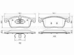 Колодки тормозные (Спереди) Citroen Jumpy 16- / Peugeot Expert 16-