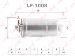 Фильтр топливный AUDI A3 1.9D 96-03 / A4 1.9D 95-08 / A6 1.9D 97-05 SKODA OCTAVIA(1U) 1.9D-2.0D 96- lf-1008