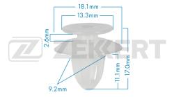 Клипса крепёжная BMW (миним. кол-во заказа 10 шт) be-1211