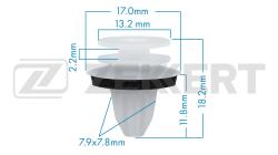 Клипса крепёжная Mercedes-Benz (миним. кол-во заказа 10 шт) be-1047