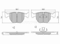 Колодки тормозные (Спереди) BMW 5-Series 95-04 / 7-Series 94-01