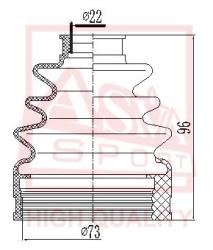 Шрус наружный 23x58x28 MAZDA 3 BK 2003-2008 mz-49