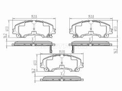 Колодки тормозные (Спереди) Nissan X-Trail 13-22 / Infiniti EX25 11-13