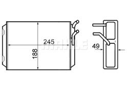 Теплообменник салона VOLVO 740 ah70000s