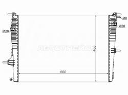 Радиатор Renault Fluence 09-17 / Grand Scenic 09-16 / Megane 08-16 / Scenic 09-15