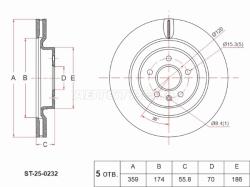 Диск тормозной (Спереди) Li L6 24- / L7 22-