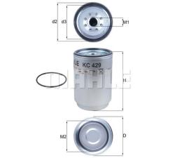 Фильтр топливный корпусной kc429d