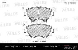 E110441 Колодки тормозные MAZDA 3 13- задние SemiMetallic