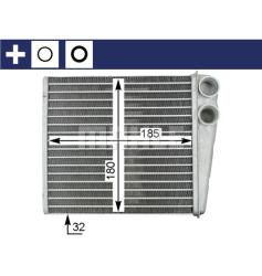 Теплообменник салона AUDI A3/ GOLF V ah208000s