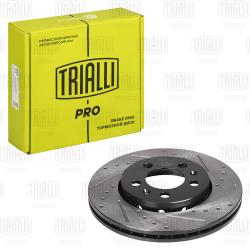 Диск торм. для а/м VW Polo Sedan (RUS) (10-) 1ZE/1ZG перед. d=256 (перф/слот/окраш) (DF 1801s) PRO