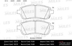 E100403 Колодки тормозные FORD FIESTA 08-/MAZDA 2 07- передние SemiMetallic