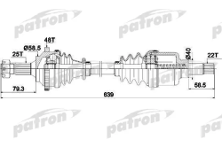 PDS1563 Полуось
