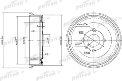PDR1551 Барабан тормозной