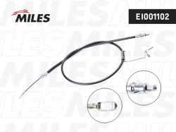 EI001102 Трос ручного тормоза FORD TRANSIT 11-14 1506мм лев.
