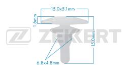 Клипса крепёжная Hyundai (миним. кол-во заказа 10 шт) be-2812