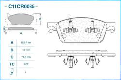Колодки передние C11CR0085