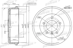 PDR1096 Барабан тормозной