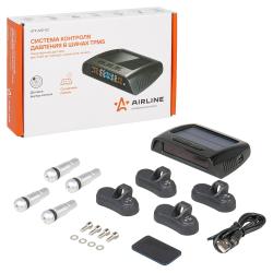 Система контроля давления в шинах TPMS 4 внутренних датчика, дисплей на торпедо, солнечная панель (ATP-MS-02)