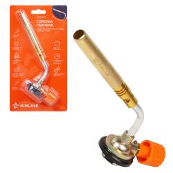 Горелка газовая на цанговый баллон, ручн.поджиг, сопло D12*108мм, металл (ADGT008)