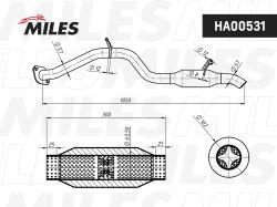 HA00531 Глушитель осн. Toyota RAV4 (05-) 2.0i