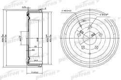 PDR1196 Барабан тормозной