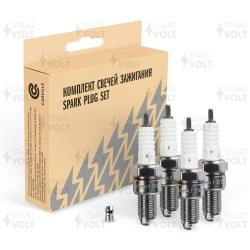 Свечи зажигания для а/м ГАЗ/УАЗ с дв. ЗМЗ-405/406/409 (зазор 0,7мм, с резистором, с медью) (кмпл. 4шт) (VSP 0006A)