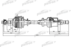PDS1136 Полуось