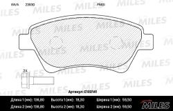 E100141 Колодки тормозные RENAULT KANGOO 01-/MEGANE II 02-/SCENIC 03- пер. SemiMetallic