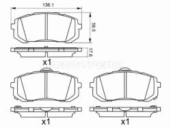 Колодки тормозные (Спереди) Hyundai Elantra 20- / i30 20-