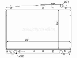 Радиатор Toyota Estima 00-05