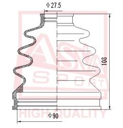 Шрус наружный 26x61.5x30 TOYOTA CAMRY GSV40 2006- ty-gsv4a48