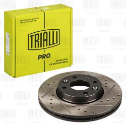 Диск торм. для а/м Лада Vesta (15-)/Лада Largus (12-) с ABS перед. d=260 (перф/слот) (DF 0951s) PRO