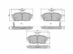 Колодки тормозные (Спереди) Honda Civic 95-03