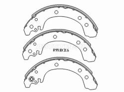 Колодки тормозные барабанные Toyota Matrix 02-07 / Voltz 02-04