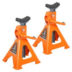 Стойка опорная 2т 282-430мм PRO, зубчатый механизм, доп.фиксатор, 2 шт. (AJSGP02)