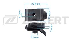 Клипса крепёжная General Motors Mazda Toyota (миним. кол-во заказа 10 шт) be-2374