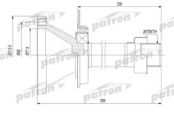 PDS0446 Полуось