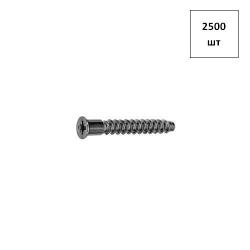 Винт 6,3х50 Конфирмат крест.шлиц PZ3 (отв.под заглушку) оц. 2500шт FORTLUFT sts027364