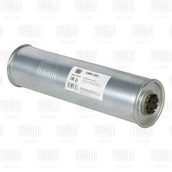 Глушитель универс. (круглый) D=101 с перф. диффузором L=380, d=42 (алюм. сталь) (EMM 3203)