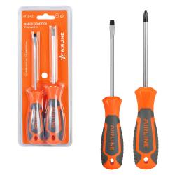 Набор отверток 2 предмета (SL5х100мм,PH2х100мм), блистер (AT-2-42)