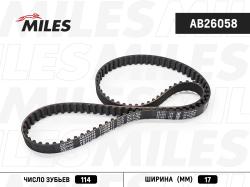 AB26058 Ремень ГРМ CITROEN / PEUGEOT 1.6-2.0 88-04 (114X17)
