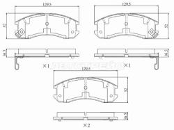 Колодки тормозные (Спереди) Mazda 626 87-97 / Capella 87-97