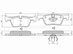 Колодки тормозные (Сзади) BMW 1-Series 11-19 / 3-Series 11-