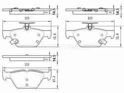 Колодки тормозные (Сзади) Subaru Forester 18-21 / Impreza 16-22 / Legacy 17-22 / Levorg 14-20