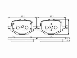 Колодки тормозные (Сзади) Changan UNI-V 21-