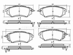 Колодки тормозные (Спереди) Subaru Forester 12-16 / Impreza 07-16 / Legacy 03-17 / Levorg 14-20