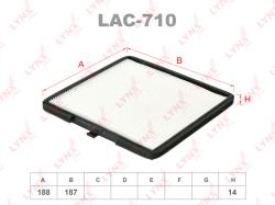 Фильтр салона HYUNDAI i10 08-/KIA PICANTO 06- LAC-710
