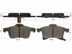 Колодки тормозные (Спереди) Opel Astra 98-13 / Corsa 00-19 / Zafira 99-08 / Astra Family 11-14